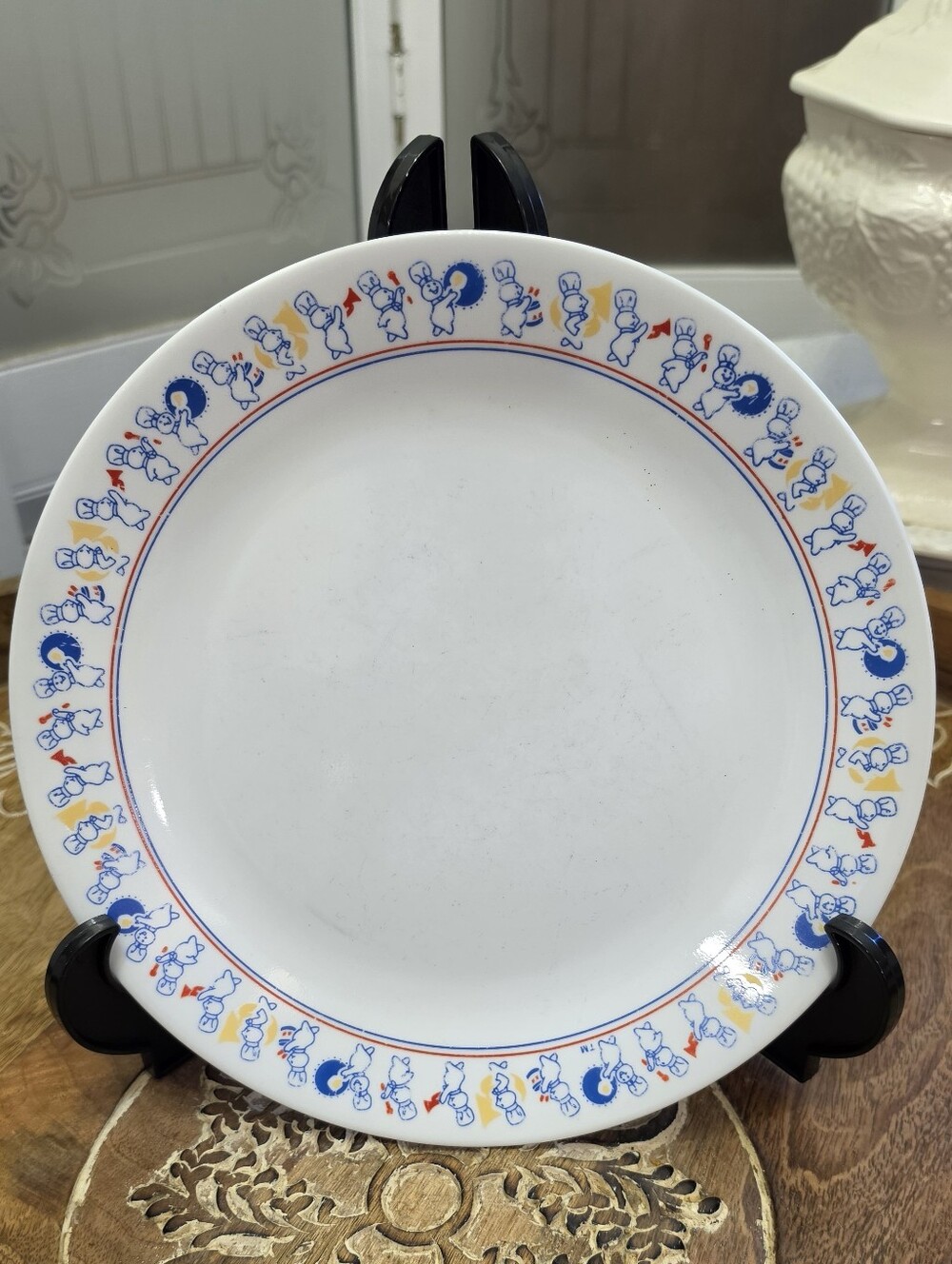 VTG 1991 Corelle Pillsbury Doughboy Dinner Plate Marching Band 10.25" Corning